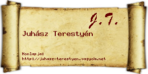Juhász Terestyén névjegykártya